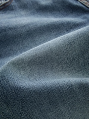 أزرق فاتح كلاسيكي - Regular Tapered Fit Classic Stretch Jeans - صورة 10 من 10