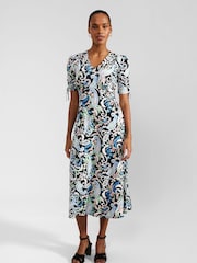 Hobbs Black Petite Jersey Charlotte Dress - Image 1 of 4