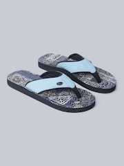 Animal Blue Ink Womens Swish Flip Flops - Image 1 of 5
