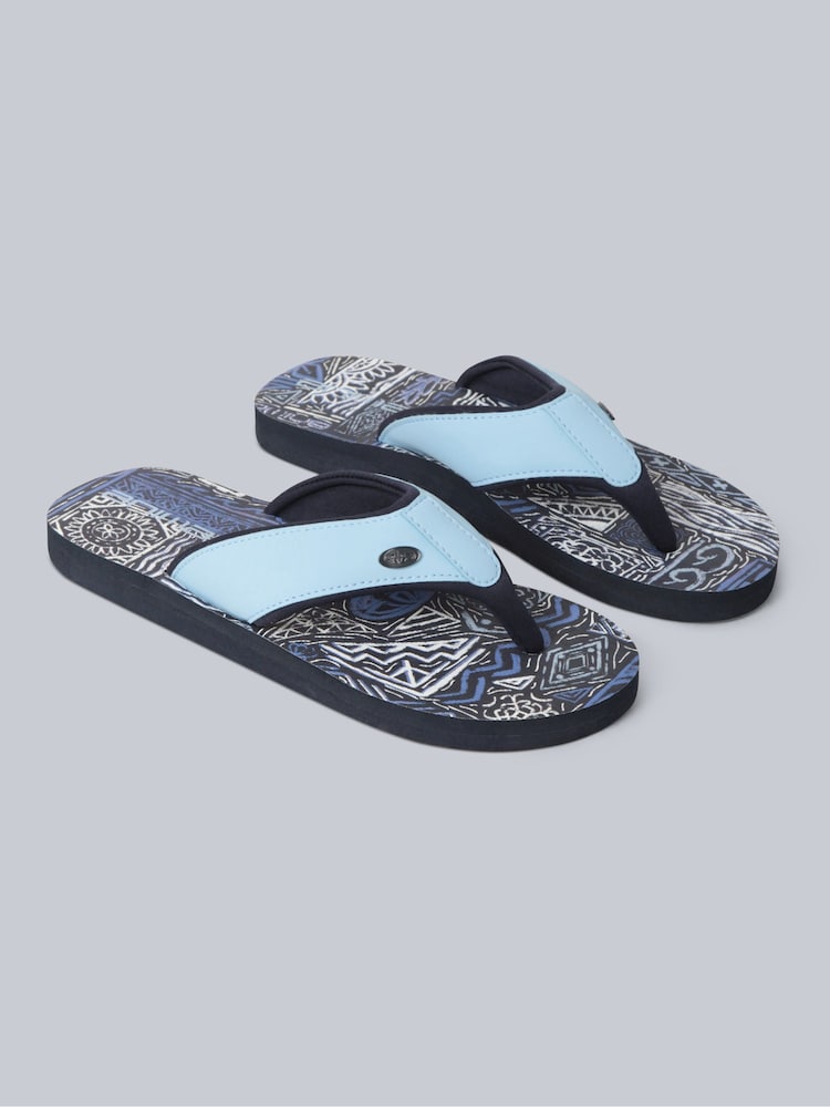 Animal Blue Ink Womens Swish Flip Flops - Image 1 of 5