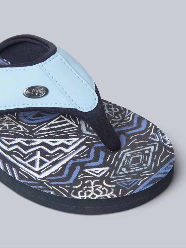 Animal Blue Ink Womens Swish Flip Flops - Image 4 of 5
