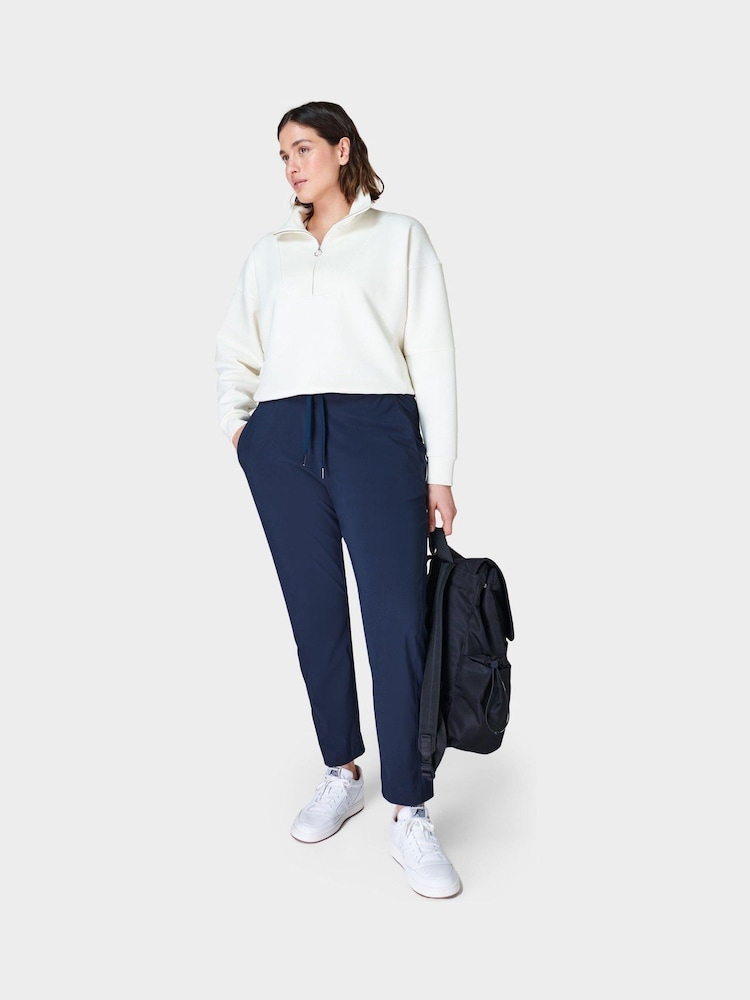 Sweaty Betty Navy Blue 27" Inseam Explorer Trousers - Image 1 of 7