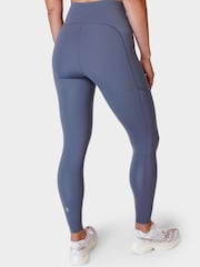 Sweaty Betty Endless Blue Full Length Power UltraSculpt High Waist Workout Leggings - Image 3 of 8