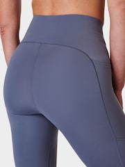 Sweaty Betty Endless Blue Full Length Power UltraSculpt High Waist Workout Leggings - Image 6 of 8