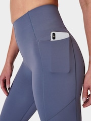 Sweaty Betty Endless Blue Full Length Power UltraSculpt High Waist Workout Leggings - Image 7 of 8