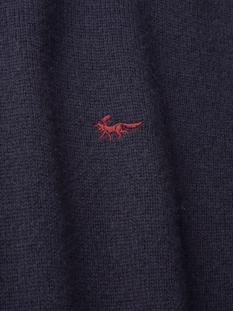 Aubin Eastbourne V-Neck Merino Wool Jumper - Image 8 of 8