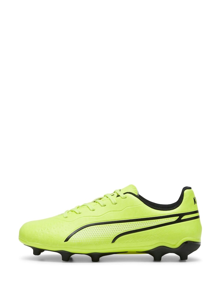 Puma Green Unisex Kids King Match Football Boots - Image 2 of 5
