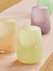 Set of 4 Multi Renew Pastel Tumbler Glasses - Image 3 of 4