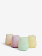 Set of 4 Multi Renew Pastel Tumbler Glasses - Image 4 of 4