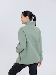 Mountain Warehouse Green Cosy Maternity Borg Half-Zip Fleece - Image 3 of 5