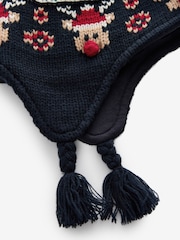 Reindeer Christmas Reindeer Knitted Inca Hat (3mths-13yrs) - Image 4 of 5