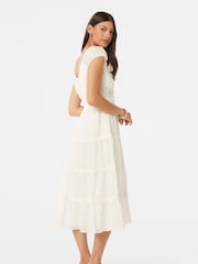 Forever New White Tuscany Trim Detail Midi Dress - Image 5 of 5