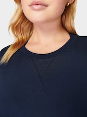 Sweaty Betty Navy Blue After Class Longline Sweatshirt - Image 5 of 7