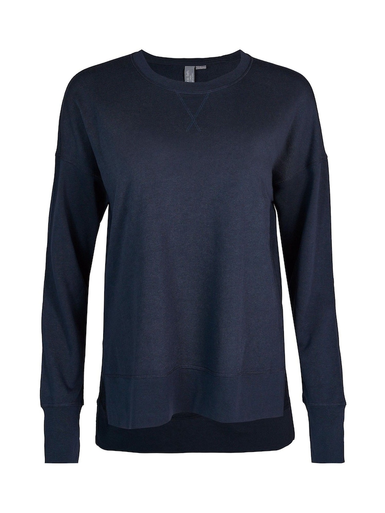 Sweaty Betty Navy Blue After Class Longline Sweatshirt - Image 7 of 7