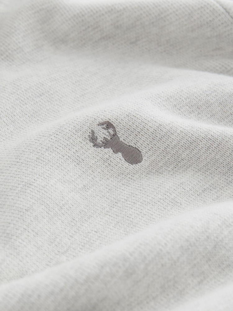 Вівсяний олень - Рівнина - стандартний крій 100% Cotton Premium Quarter Zip джемпери - Image 6 of 7