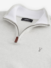Ovsena kaša Jelen - Preprosto - v standardnem kroju 100% Cotton Premium Quarter Zip pulover - Slika 7 iz 7