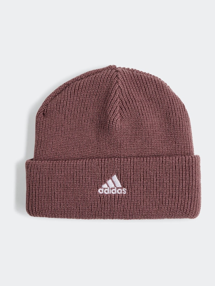 adidas Dark Purple Beanie Winter Hat - Image 1 of 4