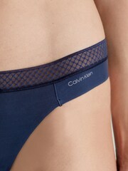 Blau - Calvin Klein Single Tanga, Uni - Bild 3 von 4