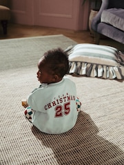 Bright Santa Baby Christmas Cosy Sweatshirt and Joggers Set (0mths-2yrs) - Image 2 of 14