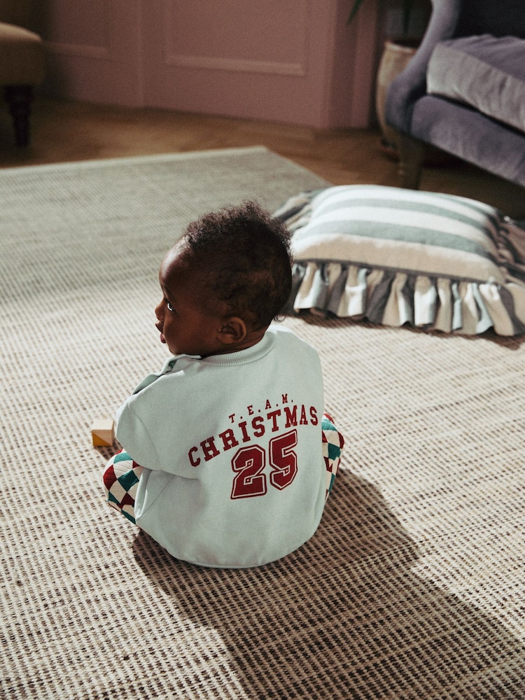 Bright Santa Baby Christmas Cosy Sweatshirt and Joggers Set (0mths-2yrs) - Image 2 of 14