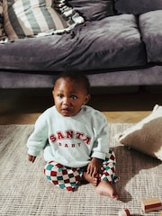 Bright Santa Baby Christmas Cosy Sweatshirt and Joggers Set (0mths-2yrs) - Image 3 of 14