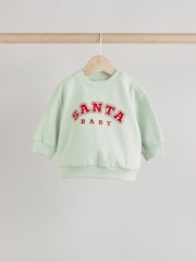 Bright Santa Baby Christmas Cosy Sweatshirt and Joggers Set (0mths-2yrs) - Image 5 of 14