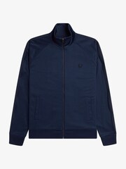 Fred Perry Blue Carbon Tape Detail Track Jacket - Image 6 of 8