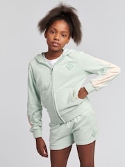 Juicy Couture Kapuzenjacke aus Frottee mit Reißverschluss - Bild 1 von 4