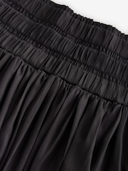 Multi Floral Print Kew Collection Satin Pleated Maxi Skirt - Image 4 of 5