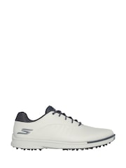 Skechers Cream Mens Go Golf Tempo Grip Flex Shoes - Image 1 of 3