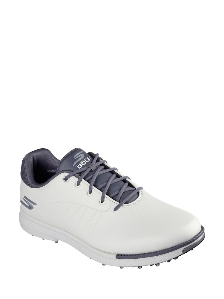 Skechers Cream Mens Go Golf Tempo Grip Flex Shoes - Image 2 of 3