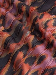 Pink/Orange Animal Lightweight Scarf - Image 5 of 5