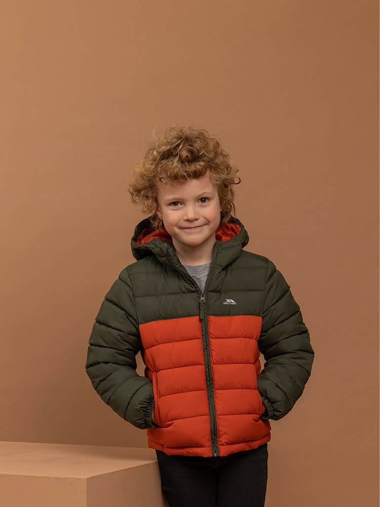 Trespass Kids Green Oskar Padded Jacket - صورة 1 من 6 Trespass Kids Green Oskar Padded Jacket - صورة 1 من 6