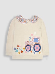 JoJo Maman Bébé Appliqué Sweatshirt and Leggings Set - صورة 2 من 6