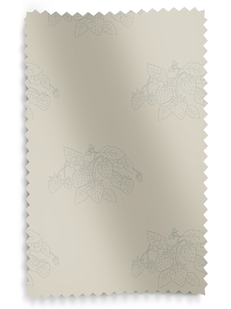 Sophie Allport Duck Egg Blue Vector Strawberry Made to Measure 100% Cotton Curtains - Image 6 of 6