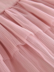 Pink 2-in-1 Mesh Party Dress (3-16yrs) - Image 9 of 9