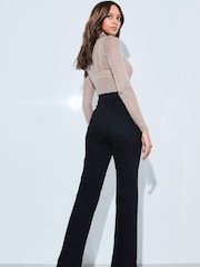 Lipsy Black Petite High Waist Straight Leg Jeans - Image 2 of 4
