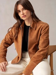 Ro&Zo Brown Suede Jacket - Image 4 of 8
