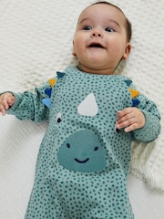 JoJo Maman Bébé Dino Applique Sleepsuit - Imagen 2 de 5