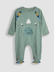 JoJo Maman Bébé Dino Applique Sleepsuit - Imagen 3 de 5