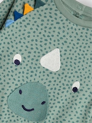 JoJo Maman Bébé Dino Applique Sleepsuit - Imagen 5 de 5