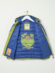 FatFace Harry Cobalt Blue Hooded Padded Jacket - Image 7 of 8