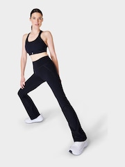 Sweaty Betty Black 30 inch inside seam Power Workout Boot Cut Leggings - Image 4 of 10