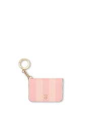 Victoria's Secret Iconic Stripe Pink Foldable Card Case - Image 1 of 4