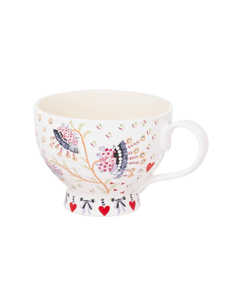 Cath Kidston Cream Set of 4 Hug Mugs - Image 4 of 4