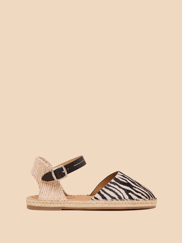 White Stuff Black Buttercup Leather Espadrilles - Image 1 of 4 White Stuff Black Buttercup Leather Espadrilles - Image 1 of 4