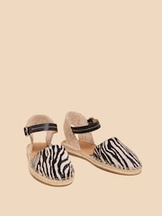 White Stuff Black Buttercup Leather Espadrilles - Image 2 of 4