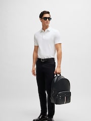 BOSS Black Signature Stripe Faux Leather Backpack - Image 2 of 4