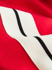 Red Zip Through Side Stripe Tracksuit Hoodie - Image 13 of 13