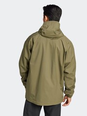 adidas Terrex Olive Green Multi 2L RAIN.RDY Jacket - Image 2 of 7